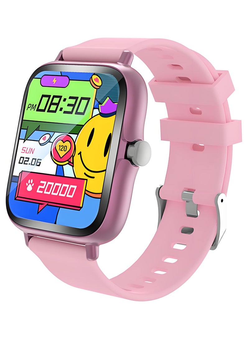 Smart Watch H13，Business Exercise Smartwatch，Waterproof Fitness Watch，Bluetooth Calling，Compatible with Androd and IOS，TFT Display，Heart Rate Moitoring，Pink - Image 1