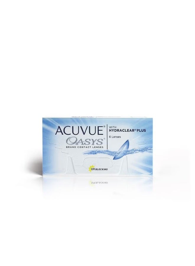 Acuvue Oasis (4.75-) lenses with HydraClear Plus, pack of 6 prescription lenses - Image 1