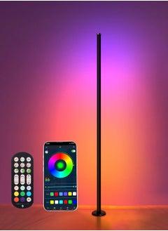 Serenova Gaming Lights RGB Light - LED Corner Lamp for Living Room, 10W Color Changing Floor Lamp with APP & Remote Control, Music Sync, Dimmable Timer for Bedroom & Gaming Room  - Image 1