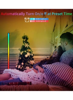 Serenova Gaming Lights RGB Light - LED Corner Lamp for Living Room, 10W Color Changing Floor Lamp with APP & Remote Control, Music Sync, Dimmable Timer for Bedroom & Gaming Room  - Image 4