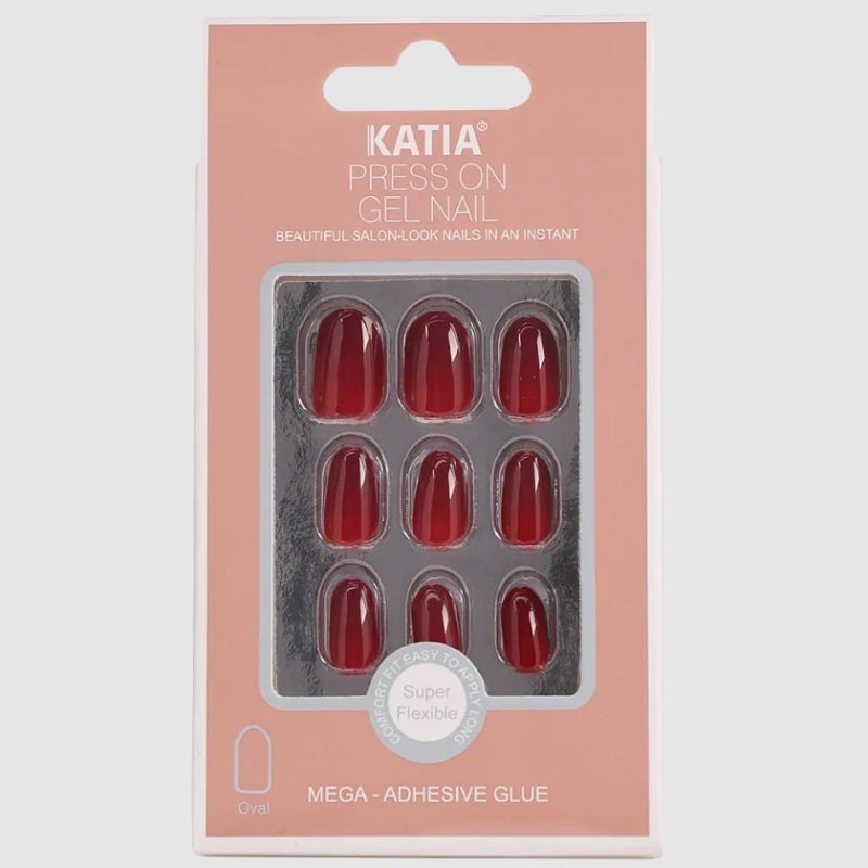 Katia Nails Oval# OK22 Dark Red