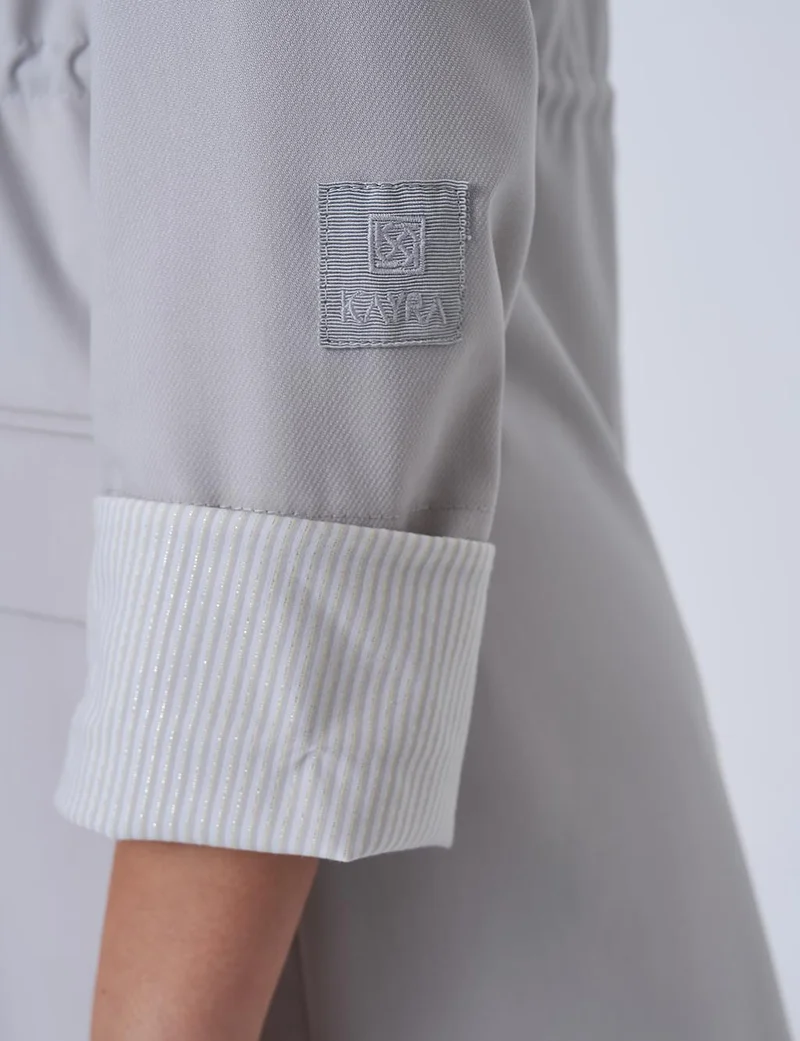 Kayra Waist-Detail Basic Jacket Grey