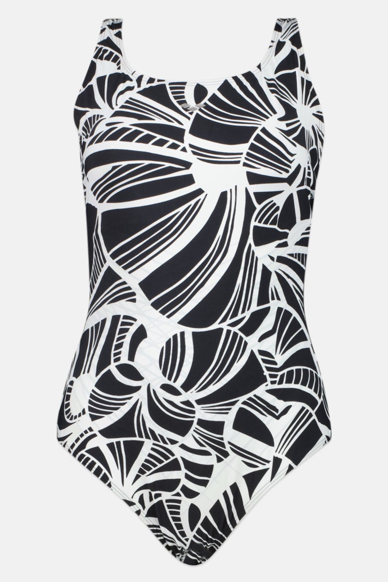 arena Women One Piece Allover Print Swimsuit, Multicolor - Image 1