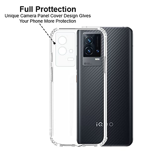 VIDO Transparent Back Case Cover for iQOO 9 5G / Vivo iQOO 9 5G (Soft & Flexible & Camera Protection Back Case) - Image 4