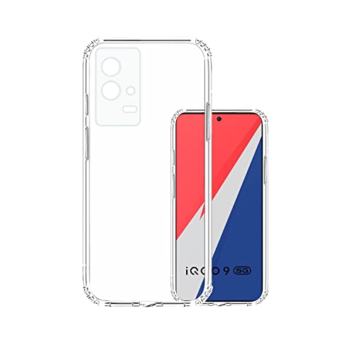VIDO Transparent Back Case Cover for iQOO 9 5G / Vivo iQOO 9 5G (Soft & Flexible & Camera Protection Back Case) - Image 1