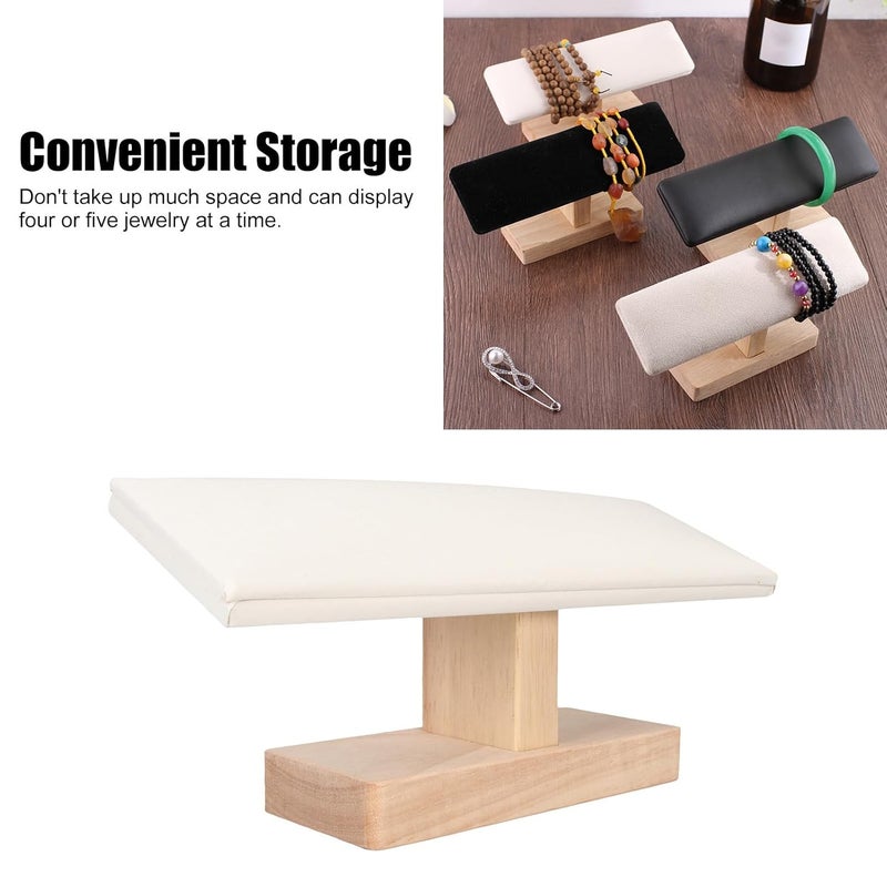 klarako Jewelry Display Stand,Bracelet Display Solid Wood Bevel Jewelry Organizer Single Layer Watch Stand T Bar Bracelet Holder Bracelet Stand Single Layer Holder T Bar Display Organizers - Image 2