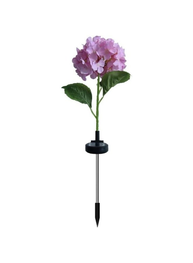 Solar Hydrangea Flower Garden Lights, 8-Color Changing LED Outdoor Decorative Pathway Stake Lights, Waterproof, Auto On/Off (2-Pack) - Image 1