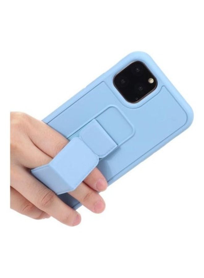 ACLIX iPhone 14 Pro Case with Hand Grip Foldable Magnetic Kickstand Wrist Strap Finger Grip Cover 6.1 inch Light Blue - Image 5