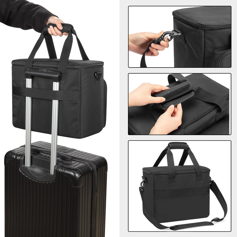 PGmoon 9 Slots Wireless Microphone Case, Travel Bag for Handheld Mic System, Carrying Case for Singing, Karaoke, Party (Patent Design) - Image 5