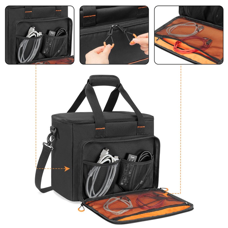 PGmoon 9 Slots Wireless Microphone Case, Travel Bag for Handheld Mic System, Carrying Case for Singing, Karaoke, Party (Patent Design) - Image 4