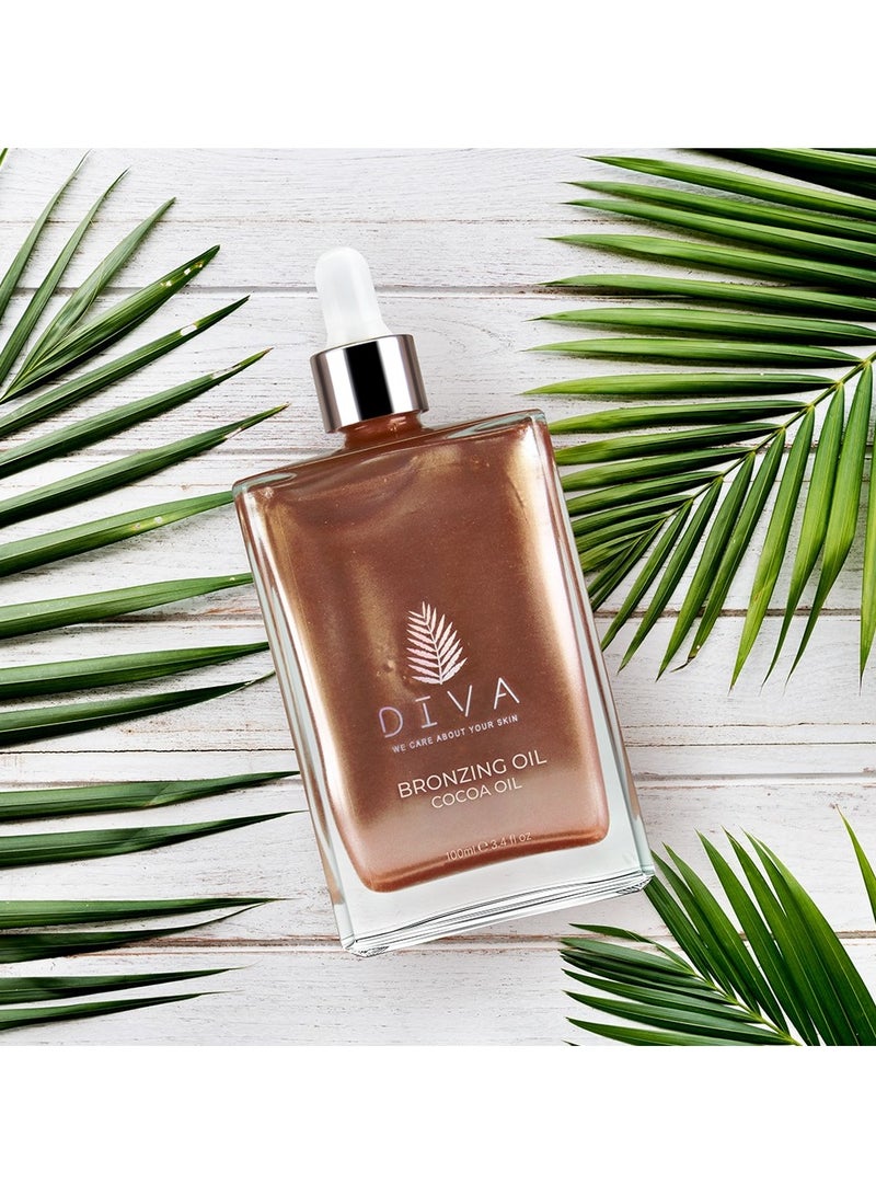 Diva BRONZING OIL COCOA OIL 100ML - Image 3