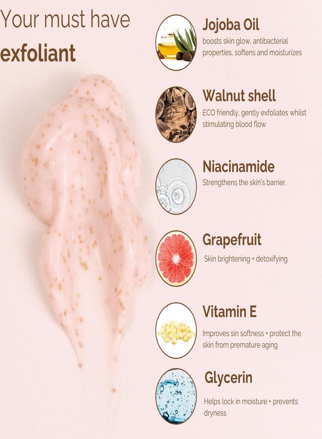 SunFX Grapefruit Body Polish Pre-Spray Tan Ultra Hydrating Exfoliating Nourishing Walnut Scrub for Smooth, Radiant Skin 250ml/8.4floz - Image 5