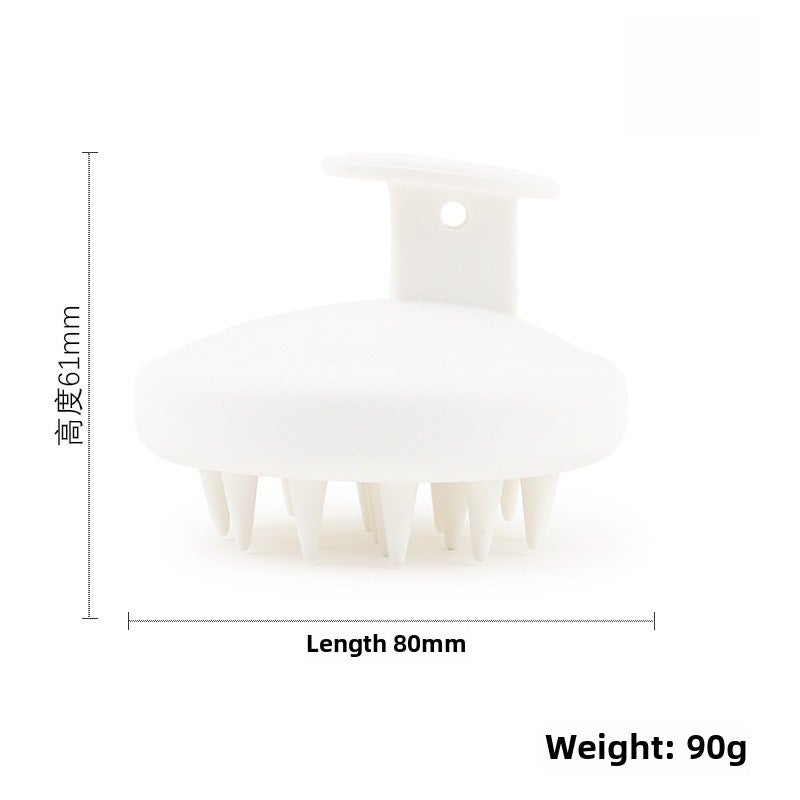 Silicone Scalp Massaging Shampoo Brush dark green - Image 4