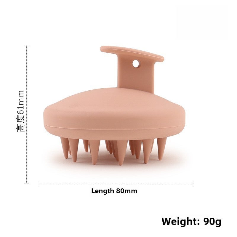 Silicone Scalp Massaging Shampoo Brush dark green - Image 5