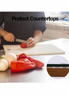 ماركة غير محددة Clear Glass Table Top Bumper Non-Adhesive Pads, Spacer Transparent Round Silicone Door Handle for Doorknobs/Desk/Cabinets/Drawers/Furniture(20 Pcs, 25 x 3 mm)  - Image 4