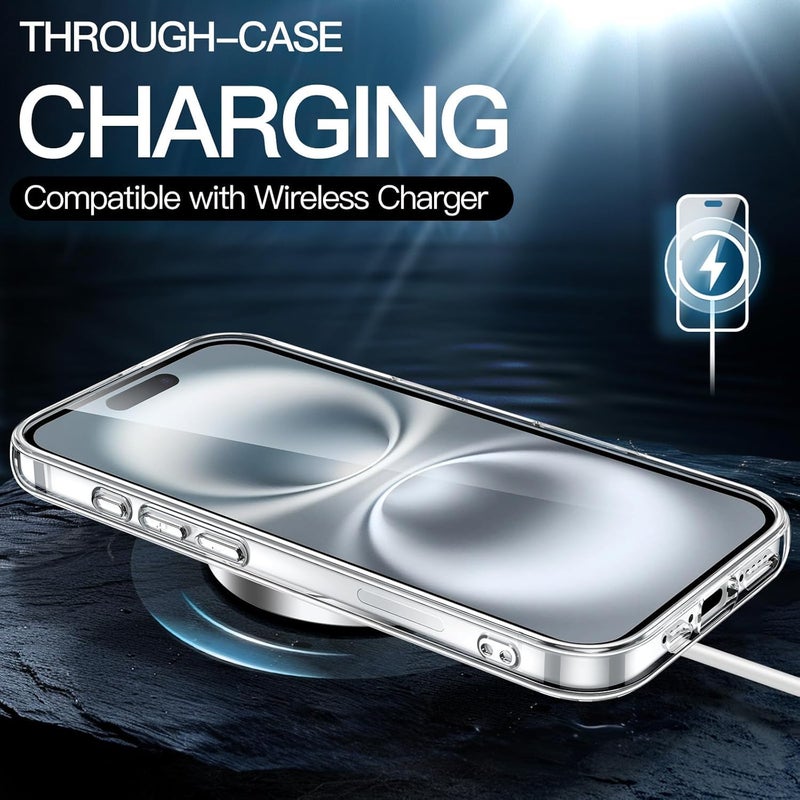 Nishtech for iPhone 16 Plus Premium Transparent Hybrid Soft Slim Dust Proof Back Case Cover with Camera Protection - Image 4