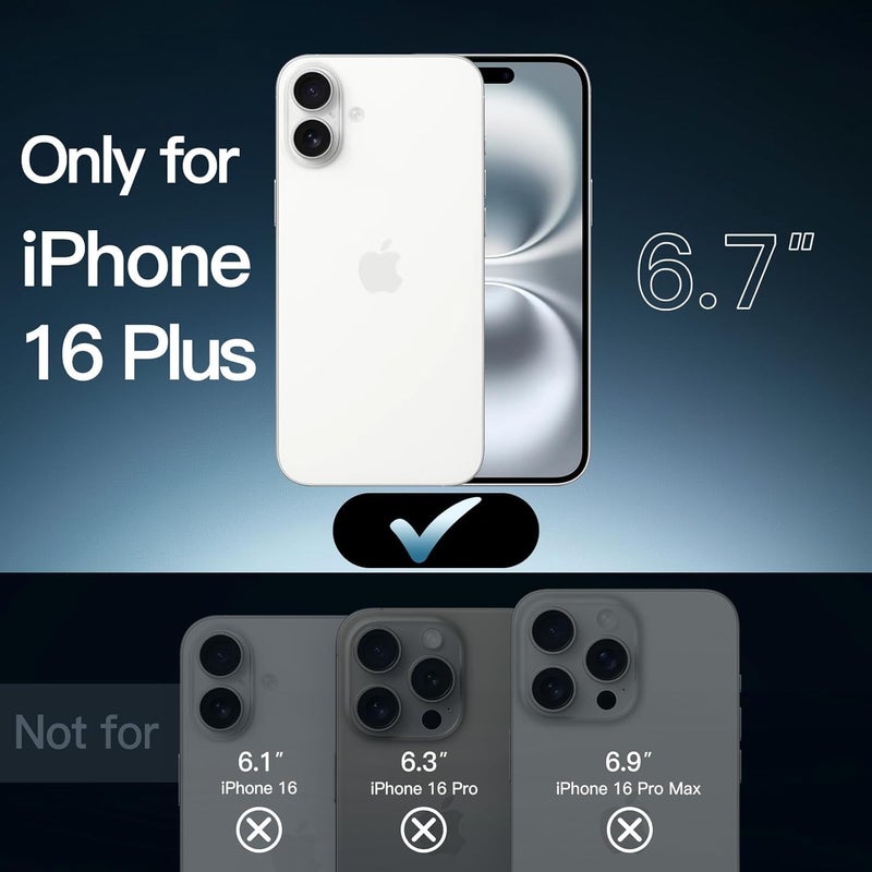 Nishtech for iPhone 16 Plus Premium Transparent Hybrid Soft Slim Dust Proof Back Case Cover with Camera Protection - Image 2