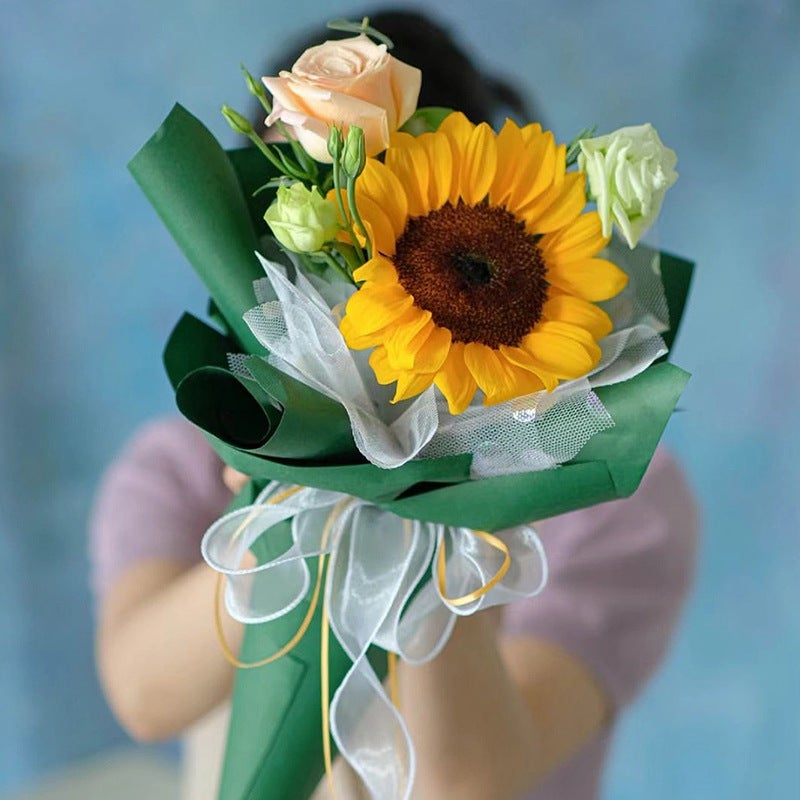 Simple Fishtail Yarn Color Mesh Belt Floral Shop Strap Fishtail Ribbon Gauze Belt Flower Material - Image 3