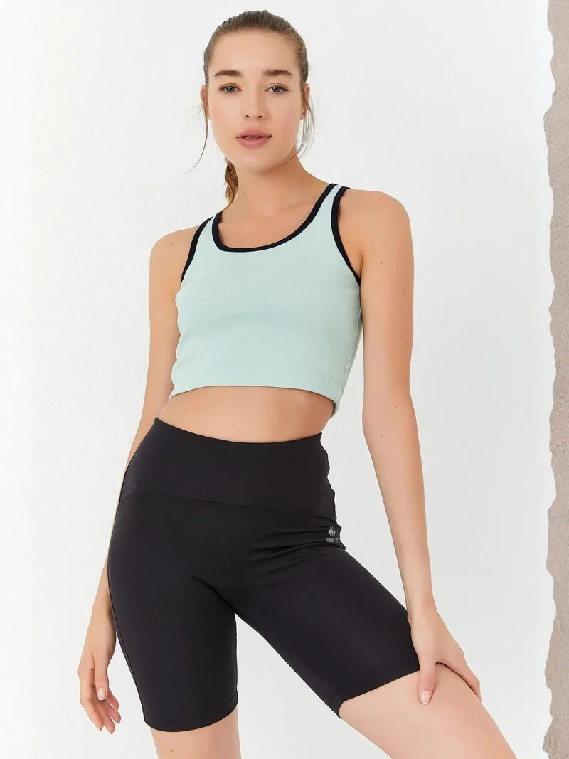 تومي لايف TOMMY Ribbed Sleeveless Crop Top
