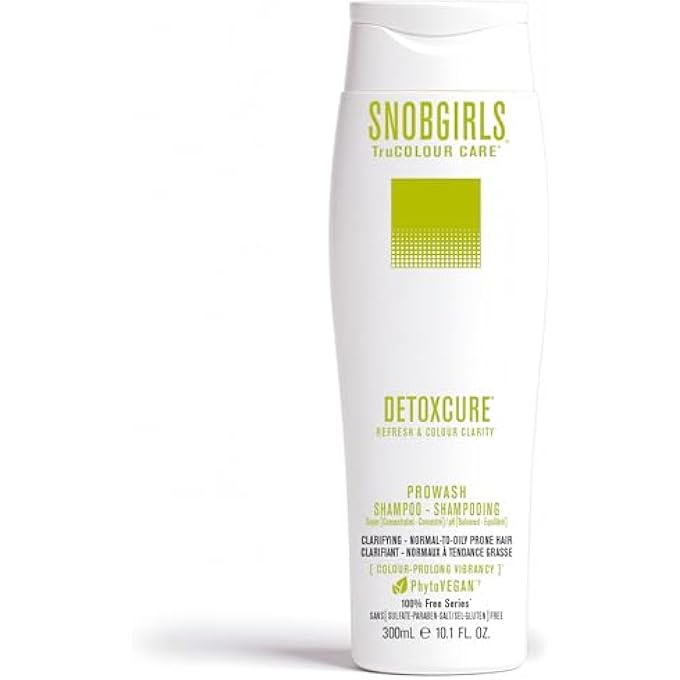 SNOBGIRLS DETOXCURE PROWASH (CLARIFYING SHAMPOO) DETOX PURIFY, REFRESH & COLOUR CLARITY | CLARIFYING, DETOXIFYING FOR NORMAL-TO-OILY PRONE HAIR | VEGAN | SULFATE, LACTOSE & GLUTEN FREE - Image 1