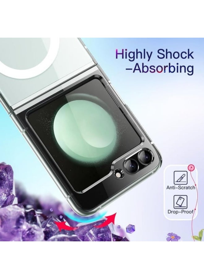 Protect PROTECT Magnetic Clear Case for Samsung Galaxy Z Flip 6 | Transparent, Premium Protection, Wireless Charging Compatible – Model: MSFLP6CLR  - Image 5
