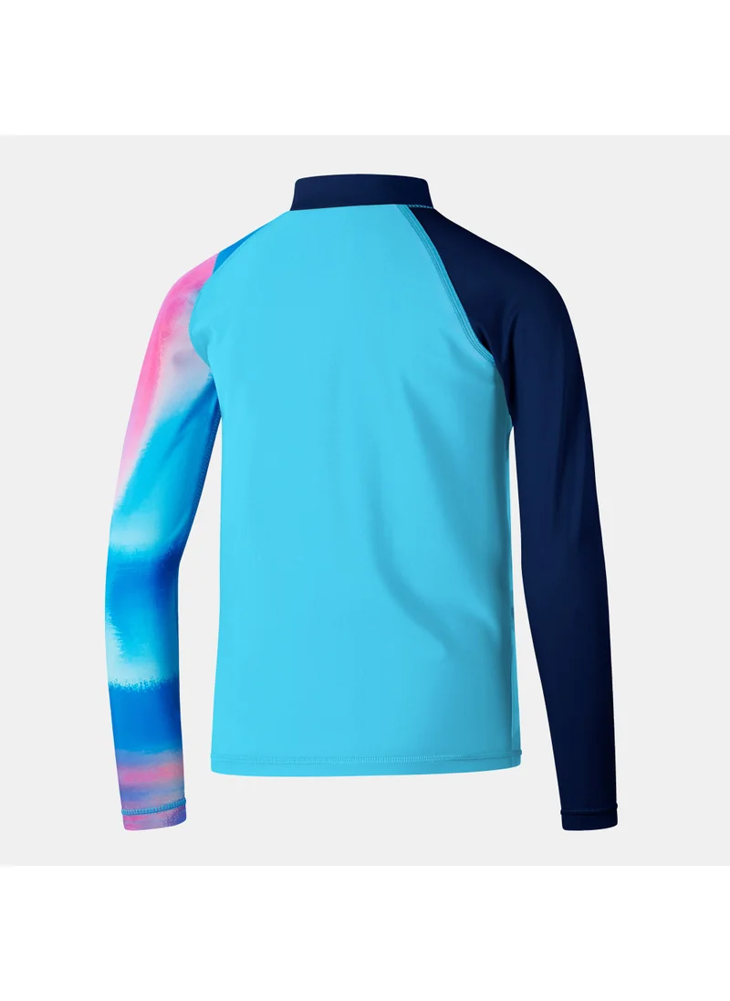 speedo Kids' Printed Long Sleeve Swimming Rashguard