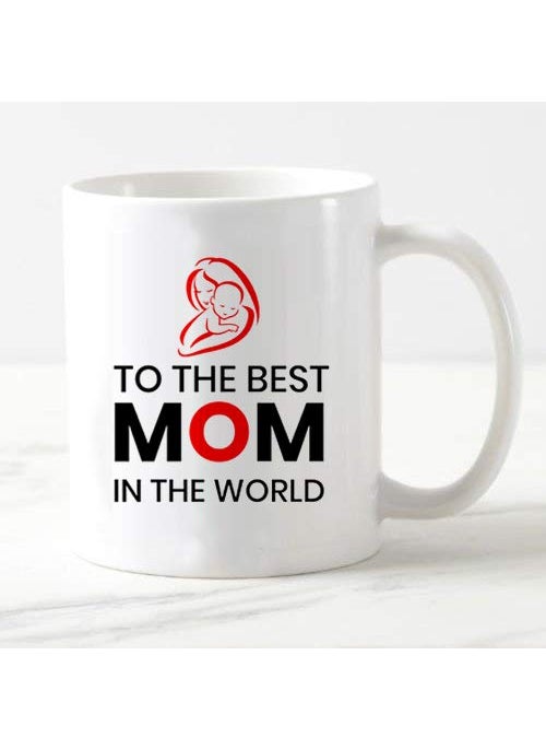 Saugat Traders - Saugat Traders Mothers Day Gift - Greeting Card with Coffee Mug & I Love Mom Keychain - Birthday Gift for Mother-Mummy-Maa - Image 1