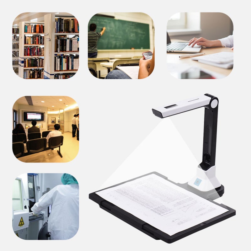 Portable Scanner: 10 Mega-Pixels Camera - Collapsible Design HD Scanner for Office, Classroom, Library & Hospital - Image 5