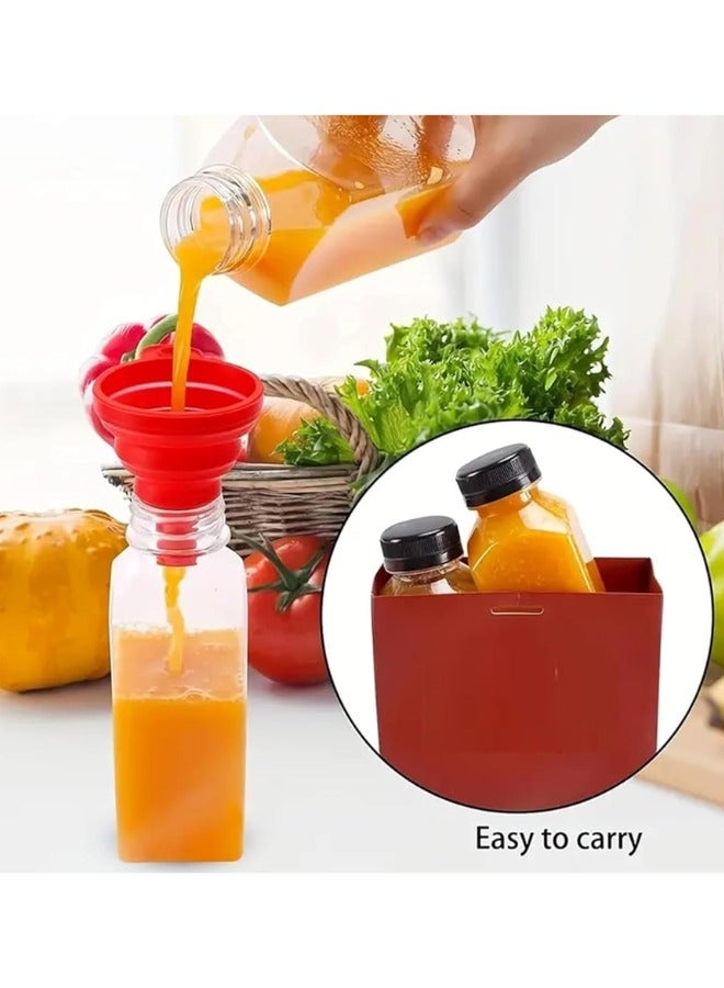 Halapack  Leak Proof  1500 ml Plastic Juice Bottles 10 Pcs Clear Plastic Bottles With Caps Milk Bottle Water Bottles For Kids Empty Bottle Zamzam Water Gym Water Bottle Reusable Plastic Juice Bottle - Image 3