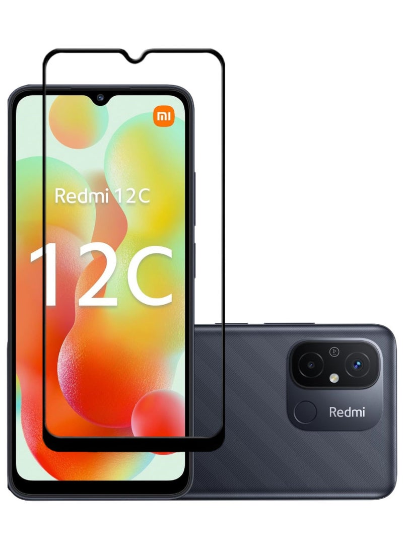 ACLIX Antistatic ESD Dustproof Premium Quality High Definition Tempered Glass Screen Protector Designed For Xiaomi Redmi 12C - Image 1