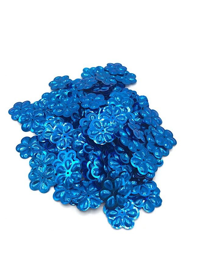 Pack of 420 Pieces Flower Shaped Center Hole Loose Spangles or Sequins 18 Millimetre - Image 1