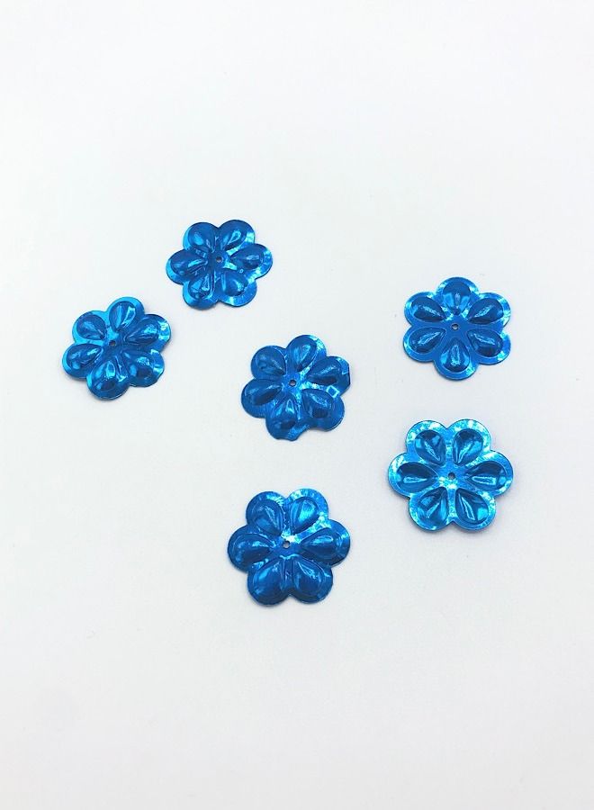 Pack of 420 Pieces Flower Shaped Center Hole Loose Spangles or Sequins 18 Millimetre - Image 3