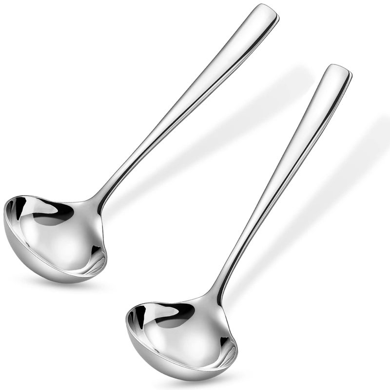 KEAWELL Louis 75 Inches Gravy Ladle 1810 Stainless Steel Mini Ladle Dishwasher Safe 2