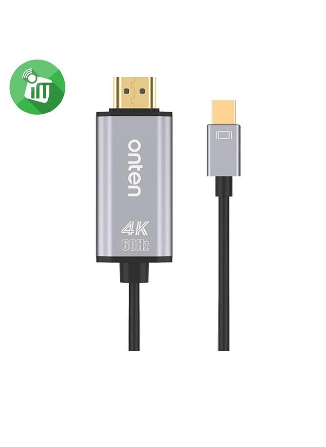 onten Onten 5130B Mini DisplayPort to 4K HDMI Cable 1.8M – High-Speed Video and Audio Transfer  - Image 1