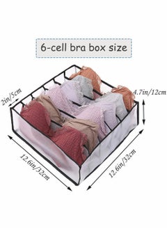 Underwear Drawer Organizer Set, Includes 6/7/7/11/11 Cell Collapsible Closet Compartments - pzsku/Z1FED8B70FCD38AFD29ECZ/45/_/1670931622/8d18dd86-7f9e-4be5-a5cd-23f27d1a5baa