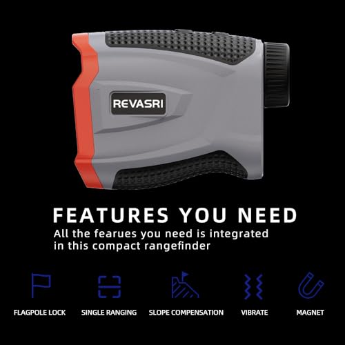 REVASRI Range Finder for Golf, Rangefinder with Slope, Magnetic Mount and Pin Lock Vibraiton, 1000 Yards Range Finder for Golfers, USB-C Rechargeable - Image 3