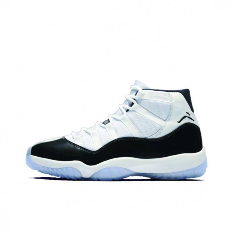 Pure Original Aj11 Big Devil Joe 11 Black And White Red High-Top Baby'S Breath Kang Buckle Black And Red Sports Shoes - Image 1
