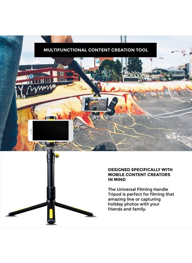 Phone Tripod by Black Eye - Phone Tripod & Filming Handle, Bluetooth Remote Shutter - FM001
