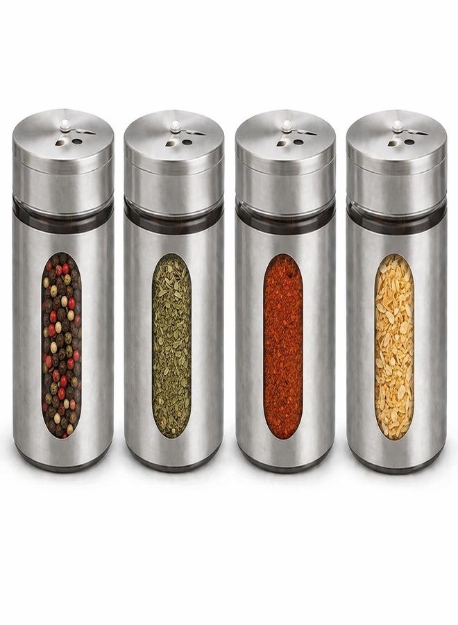 Brelixa Spice Shaker Container with Lid, Masala Dabba Seasoning Dispenser Jar for Chilli Flakes, Salt, Pepper Storage for Kitchen Use, 100ML - Image 4