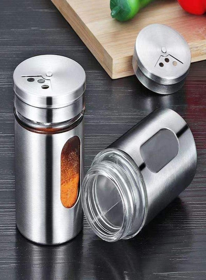 Brelixa Spice Shaker Container with Lid, Masala Dabba Seasoning Dispenser Jar for Chilli Flakes, Salt, Pepper Storage for Kitchen Use, 100ML - Image 3