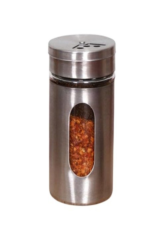 Brelixa Spice Shaker Container with Lid, Masala Dabba Seasoning Dispenser Jar for Chilli Flakes, Salt, Pepper Storage for Kitchen Use, 100ML - Image 1