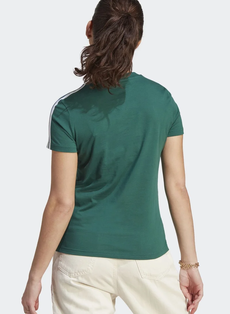 Adidas Essentials Slim 3-Stripes T-Shirt
