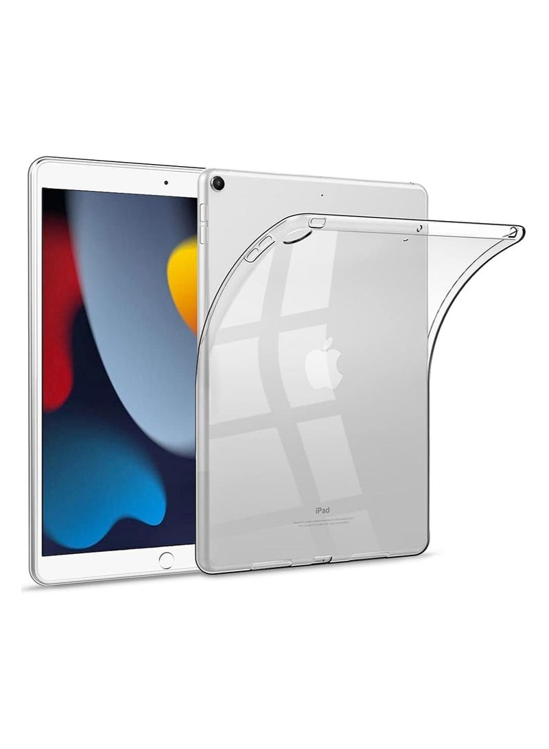SmartGrist Clear Case for iPad 10.2" 9th Generation 2021 / iPad 8th Generation 2020/ 7th Generation iPad 10.2" 2019, Slim Soft Lightweight TPU Back Cover for iPad 9/8/7 10.2 inch - Image 1