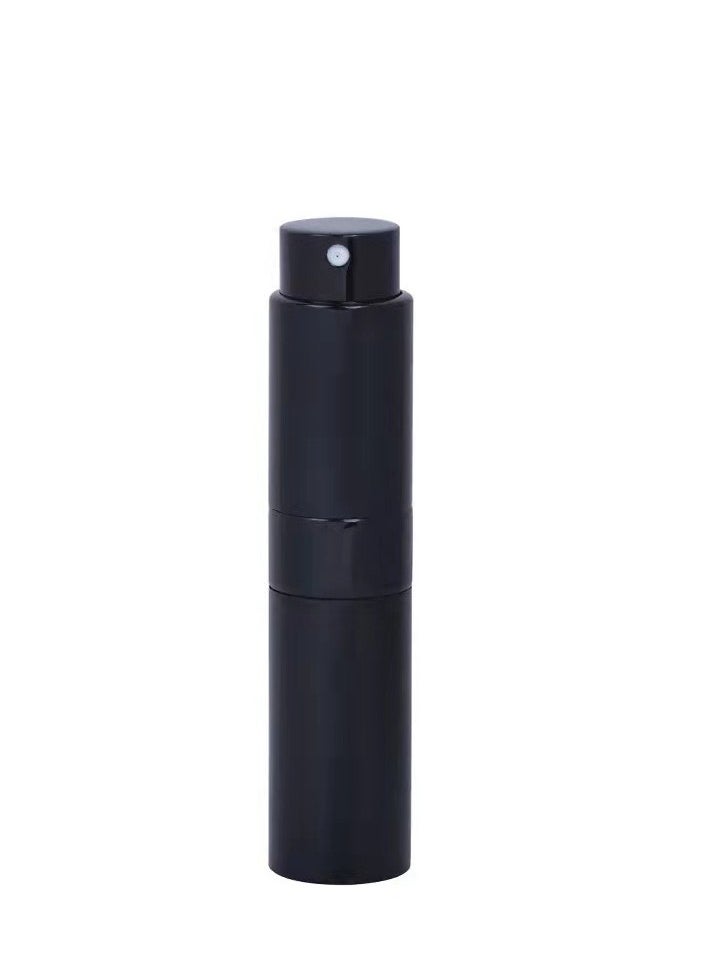 Beauenty - 2-Piece 10ml Perfume Atomizer, Portable Empty Mini Spray Bottle for Perfume, Cologne, Liquid Sprayer, Rotating Design Use Aluminum Shell And Glass Liner (Black) - Image 1