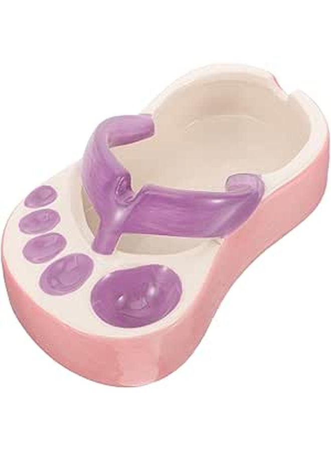 Ceramic Slipper Ashtray Fireproof Ash Holder For Home Bar Office Decoration - Image 1