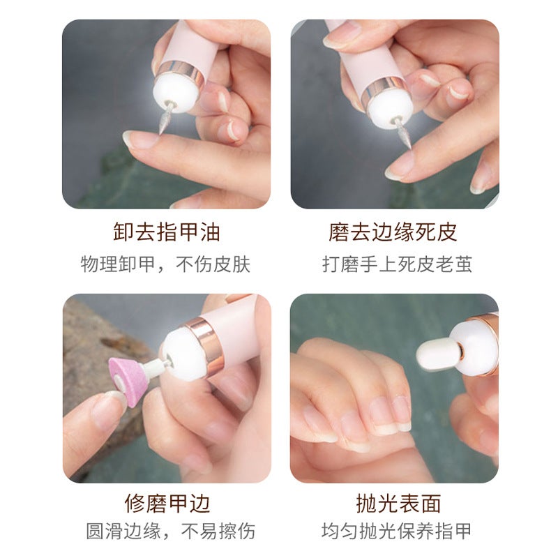 Mini Electric Manicure Grinder, Small Tool, Nail Remover, Manicure Machine, Portable Dead Skin Remover Set, Nail Polisher - Image 5