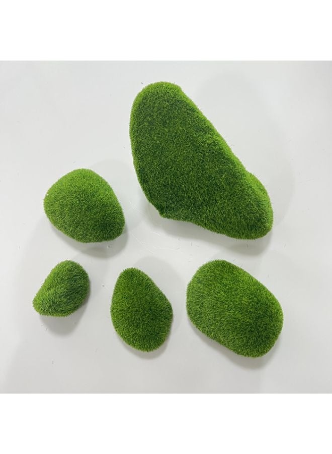 حوض أسماك مزخرف من 5 قطع من حجر الطحالب غير الملوث، حوض أسماك صناعي - Image 1