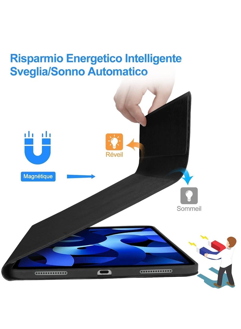 JAJEEK Slim Protective Keyboard Case for iPad Air 11 Inch M2 – Wireless Keyboard for iPad Air 5/4 & iPad Pro 11" (1-4 Gen), Dual Language Layout, Lightweight, Durable, and Stylish Black Case - Image 3