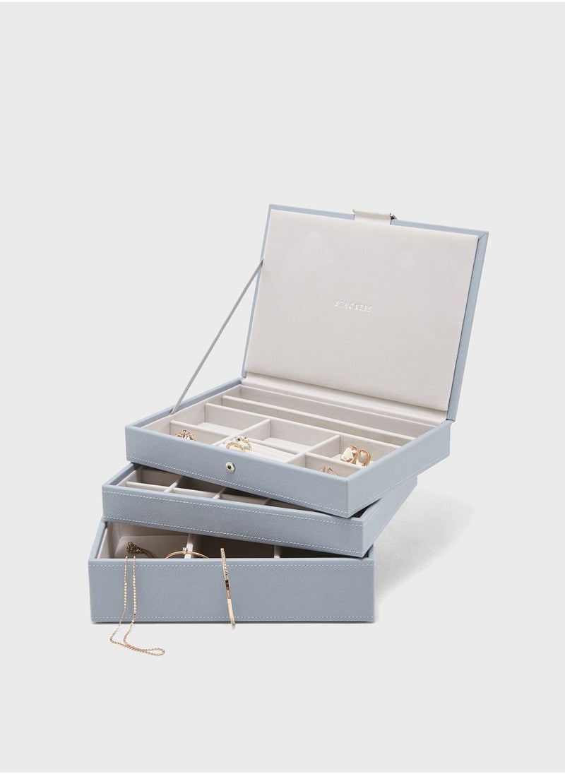 Stackers - Classic Set Of 3 Stacking Jewellery Box - Image 1