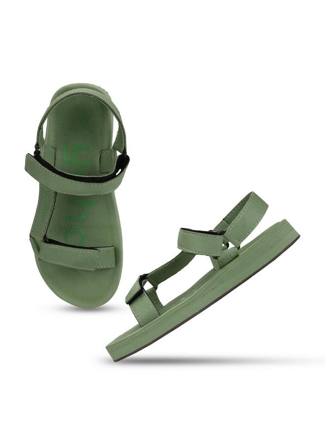 YOHO YOHO EVA Sandals for Women | EVA sole | Comfortable cushioned sole with TPR base | Lightweight | Soft skin friendly straps | Adjustable straps | Velcro closure | Vibrant colour options  - Image 1